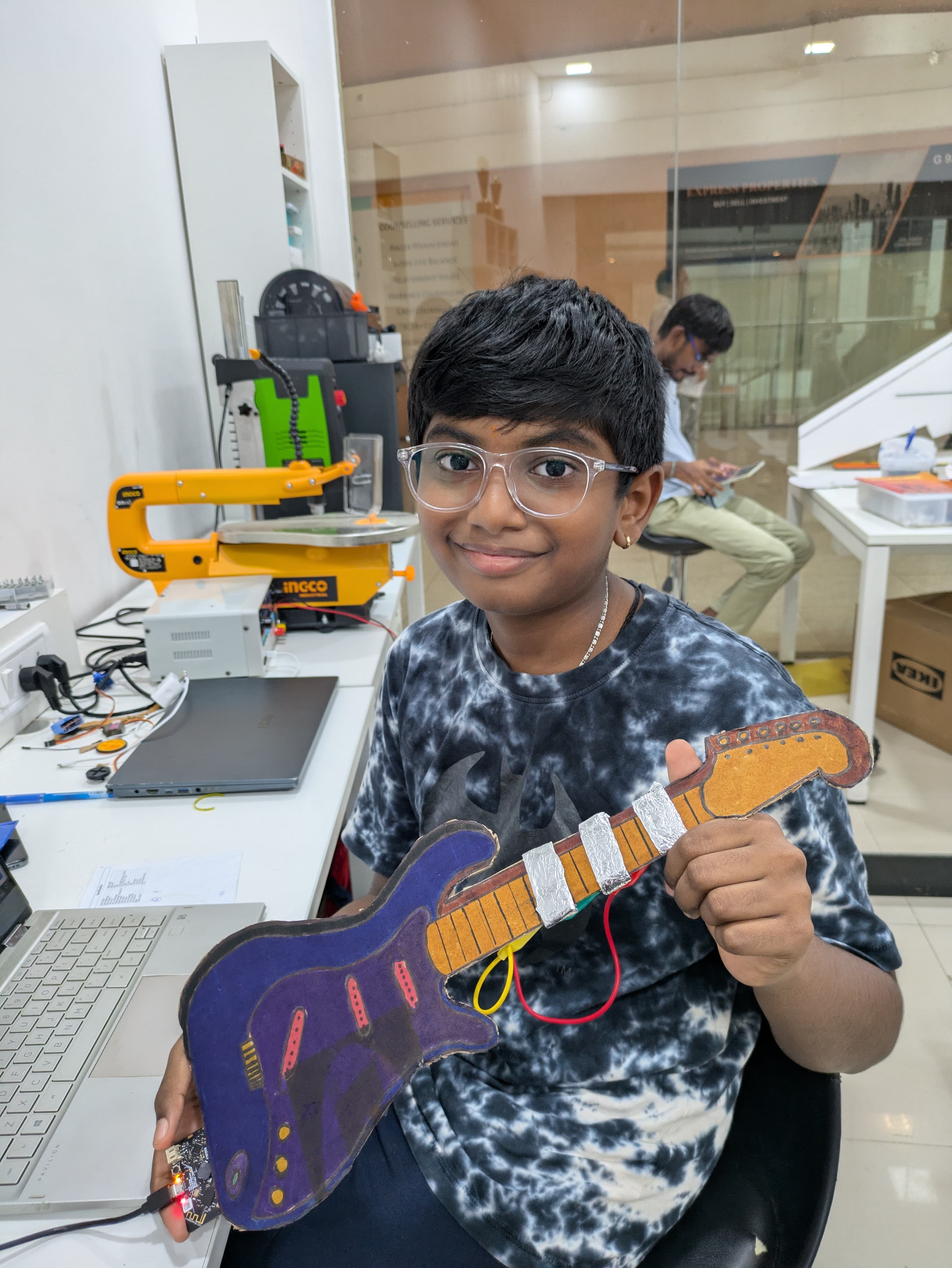 Bhargav showing completed project